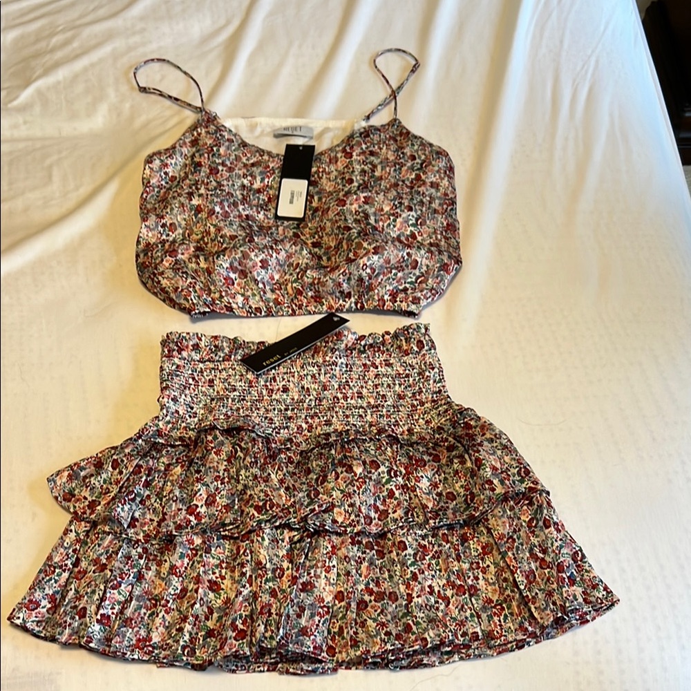 Floral Skirt Set
